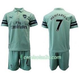 Camisolas de Futebol Arsenal Mkhitaryan 7 Criança Equipamento 3ª 2018/19 Manga Curta